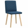 Sillas de comedor 2 unidades tela azul