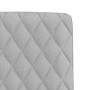 Sillas de comedor 2 uds tela gris nube