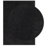 Alfombra de pelo corto suave lavable HUARTE negro 120x170 cm