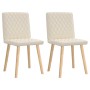 Sillas de comedor 2 unidades lino