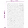 Alfombra de pelo corto suave lavable HUARTE negro 120x170 cm
