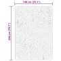 Alfombra de pelo corto suave lavable HUARTE negro 140x200 cm