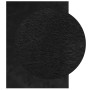 Alfombra de pelo corto suave lavable HUARTE negro 200x280 cm