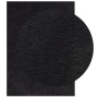 Alfombra de pelo corto suave lavable HUARTE negro 240x340 cm