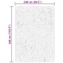 Alfombra de pelo corto suave lavable HUARTE negro 240x340 cm