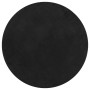 Alfombra de pelo corto suave lavable HUARTE negro Ø 200 cm
