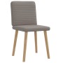 Sillas de comedor 2 unidades tela gris taupé