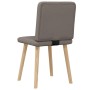 Sillas de comedor 2 unidades tela gris taupé