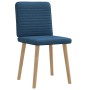 Sillas de comedor 2 unidades tela azul