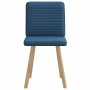 Sillas de comedor 2 unidades tela azul