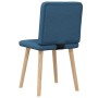 Sillas de comedor 2 unidades tela azul