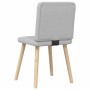 Sillas de comedor 2 uds tela gris nube
