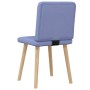 Sillas de comedor 2 uds tela azul jeans