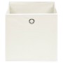 Cajas de almacenaje 10 uds tela blanco 32x32x32 cm
