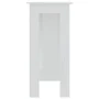 Bar table with glossy white plywood shelf 102x50x103.5cm by vidaXL, Kitchen and dining tables - Ref: Foro24-809464, Price: 93...