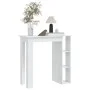 Bar table with glossy white plywood shelf 102x50x103.5cm by vidaXL, Kitchen and dining tables - Ref: Foro24-809464, Price: 93...