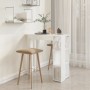 Bar table with glossy white plywood shelf 102x50x103.5cm by vidaXL, Kitchen and dining tables - Ref: Foro24-809464, Price: 95...