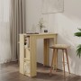 Bartisch mit Sperrholzablage Sonoma Eiche 102x50x103,5 cm von vidaXL, Küchen- und Esstische - Ref: Foro24-809461, Preis: 72,4...