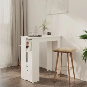 Bartisch mit weißem Sperrholzregal 102x50x103,5cm von vidaXL, Küchen- und Esstische - Ref: Foro24-809458, Preis: 77,77 €, Rab...
