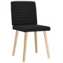 Sillas de comedor 2 unidades tela negro