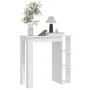 Bartisch mit weißem Sperrholzregal 102x50x103,5cm von vidaXL, Küchen- und Esstische - Ref: Foro24-809458, Preis: 77,77 €, Rab...