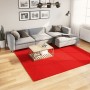Alfombra de pelo corto suave lavable HUARTE rojo 240x240 cm
