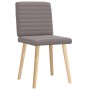 Sillas de comedor 2 unidades tela gris taupé