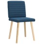 Sillas de comedor 2 unidades tela azul