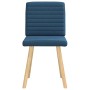 Sillas de comedor 2 unidades tela azul