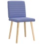 Sillas de comedor 2 uds tela azul jeans