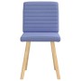 Sillas de comedor 2 uds tela azul jeans