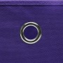 Cajas de almacenaje 4 uds tela morado 32x32x32 cm