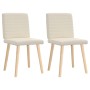 Sillas de comedor 2 unidades lino