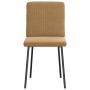 Sillas de comedor 2 unidades terciopelo marrón