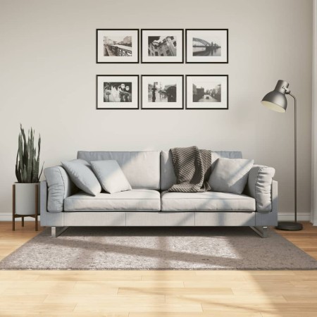Alfombra peluda de pelo largo moderna PAMPLONA beige 120x170 cm