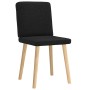 Sillas de comedor 2 unidades tela negro