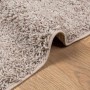 Alfombra peluda de pelo largo moderna PAMPLONA beige 140x200 cm