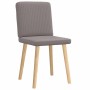 Sillas de comedor 2 unidades tela gris taupé