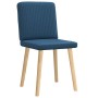 Sillas de comedor 2 unidades tela azul