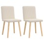 Sillas de comedor 2 unidades lino