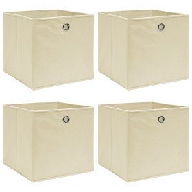 Cajas de almacenaje 4 uds tela color rema 32x32x32 cm Cajas de almacenaje 4 uds tela color rema 32x32x32 cm