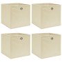 Cajas de almacenaje 4 uds tela color rema 32x32x32 cm