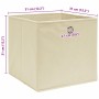 Cajas de almacenaje 4 uds tela color rema 32x32x32 cm