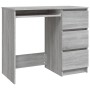 Sonoma grauer Sperrholzschreibtisch 90x45x76 cm von vidaXL, Schreibtische - Ref: Foro24-815508, Preis: 92,78 €, Rabatt: %