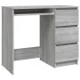 Sonoma grauer Sperrholzschreibtisch 90x45x76 cm von vidaXL, Schreibtische - Ref: Foro24-815508, Preis: 91,62 €, Rabatt: %