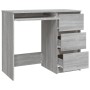 Sonoma grauer Sperrholzschreibtisch 90x45x76 cm von vidaXL, Schreibtische - Ref: Foro24-815508, Preis: 92,78 €, Rabatt: %