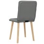 Sillas de comedor 2 unidades tela gris oscuro