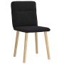 Sillas de comedor 2 unidades tela negro