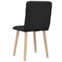 Sillas de comedor 2 unidades tela negro
