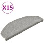 Stair tread mats 15 pcs light gray 65x24x4 cm by vidaXL, Stair mats - Ref: Foro24-322371, Price: 68,99 €, Discount: %